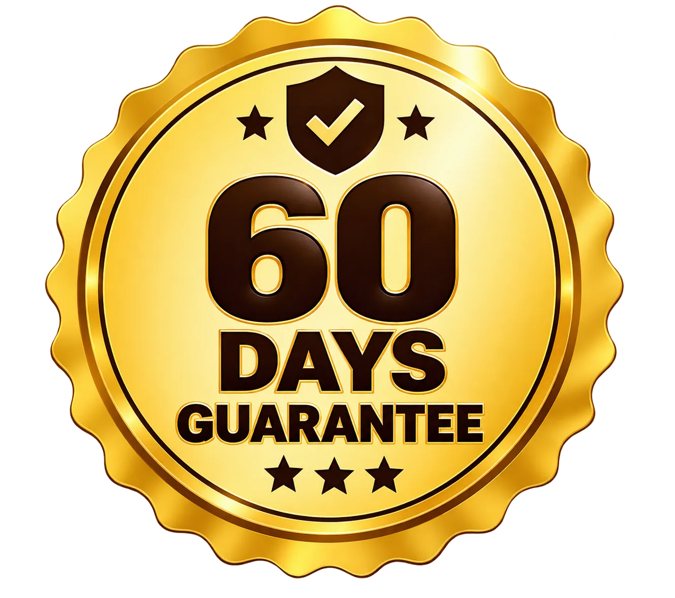 60-day money-back guarantee seal