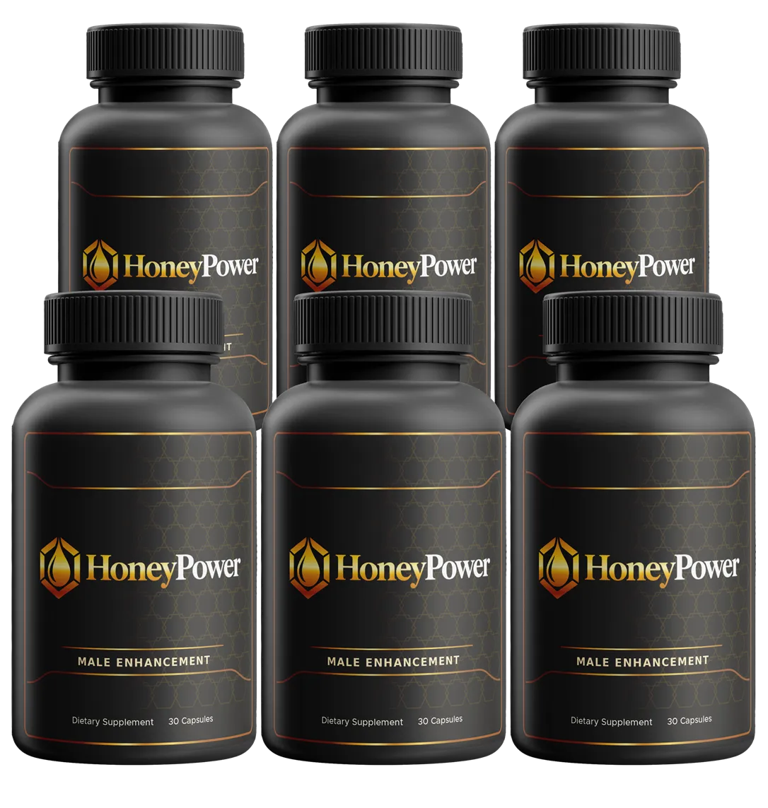 Six bottles of HoneyPower with bonus guides