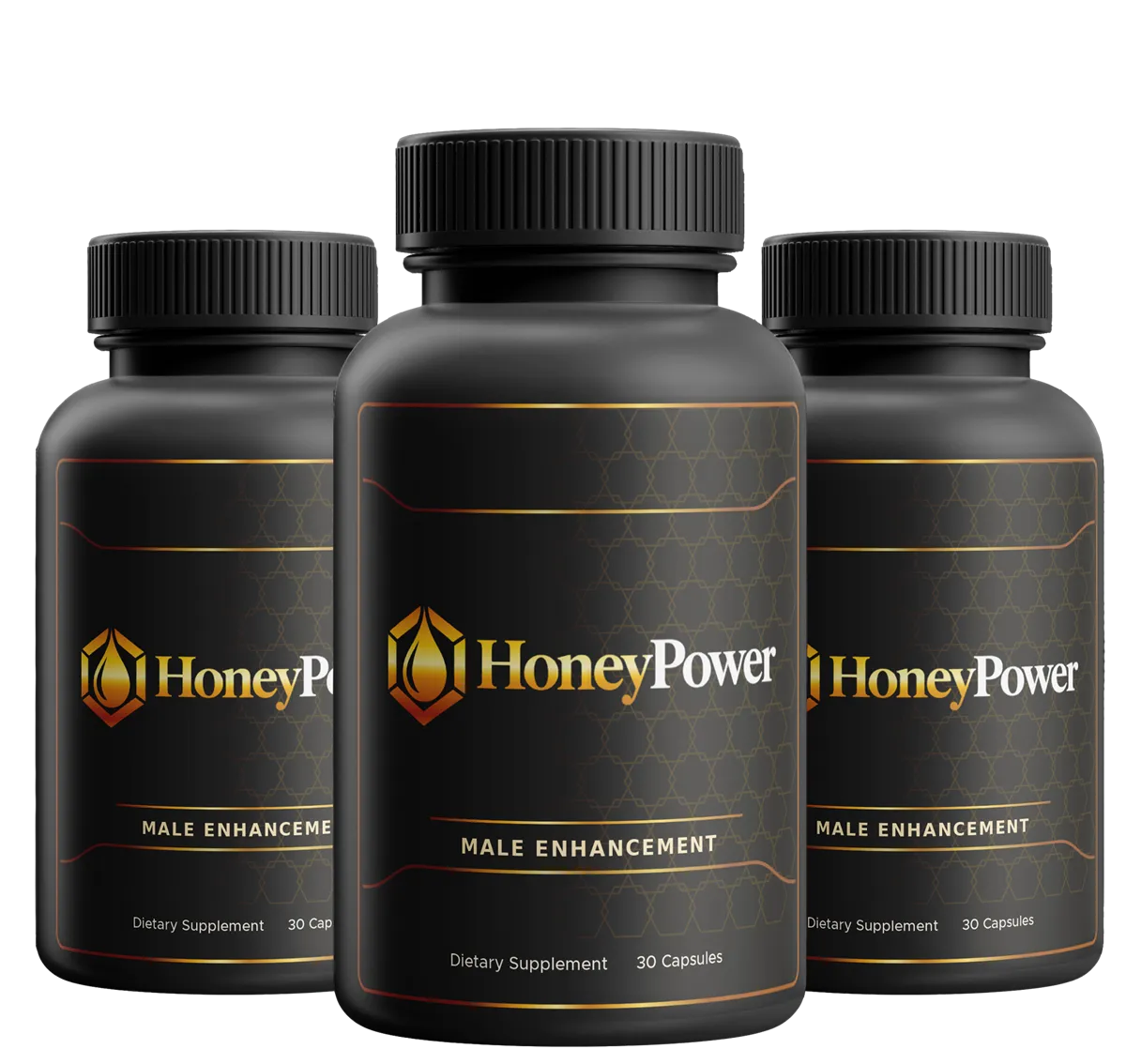 Three bottles of HoneyPower